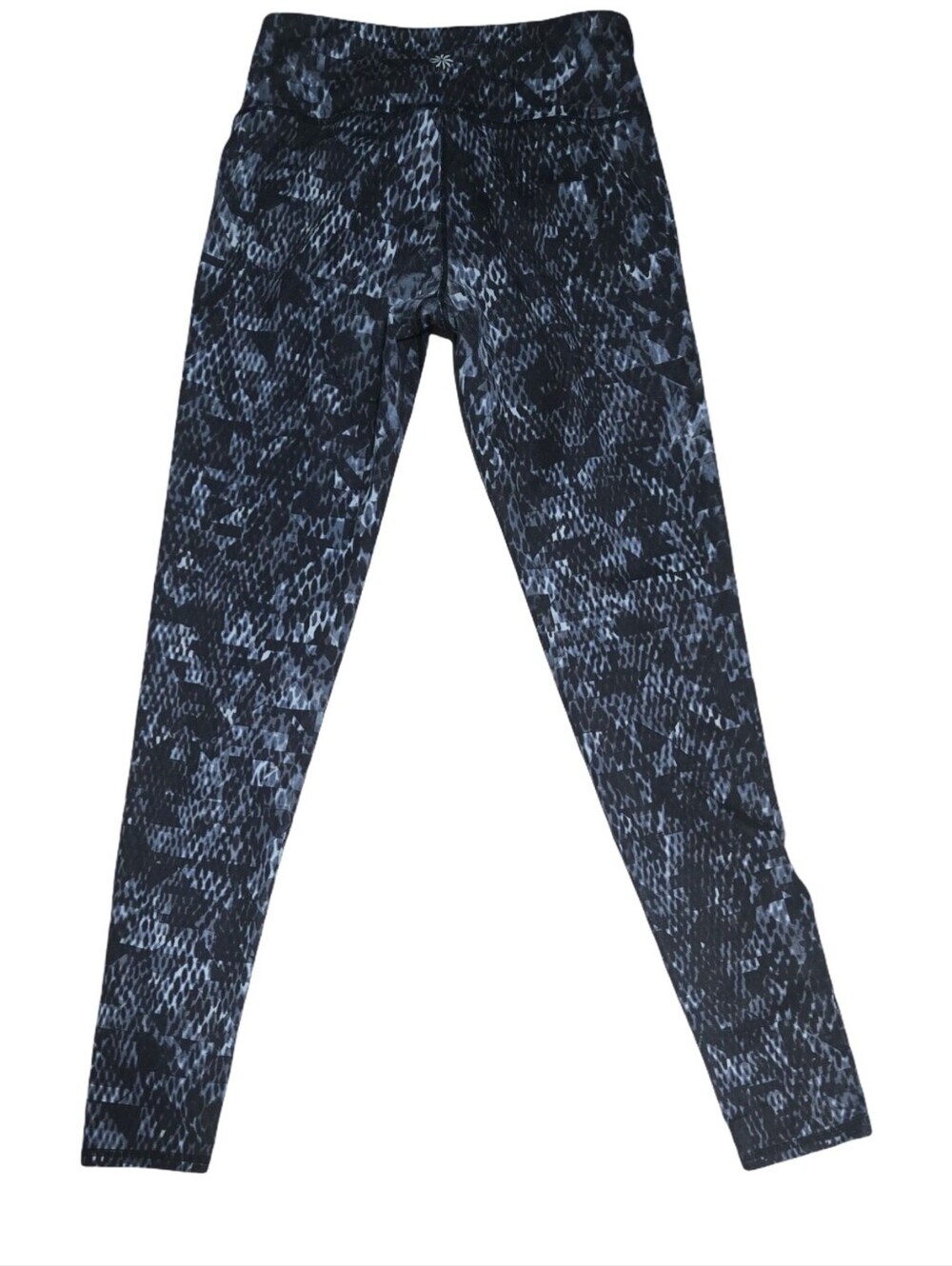Athleta Leggings Black Snakeskin Yoga Athleisure Athletic Activwear Size S - Picture 6 of 6
